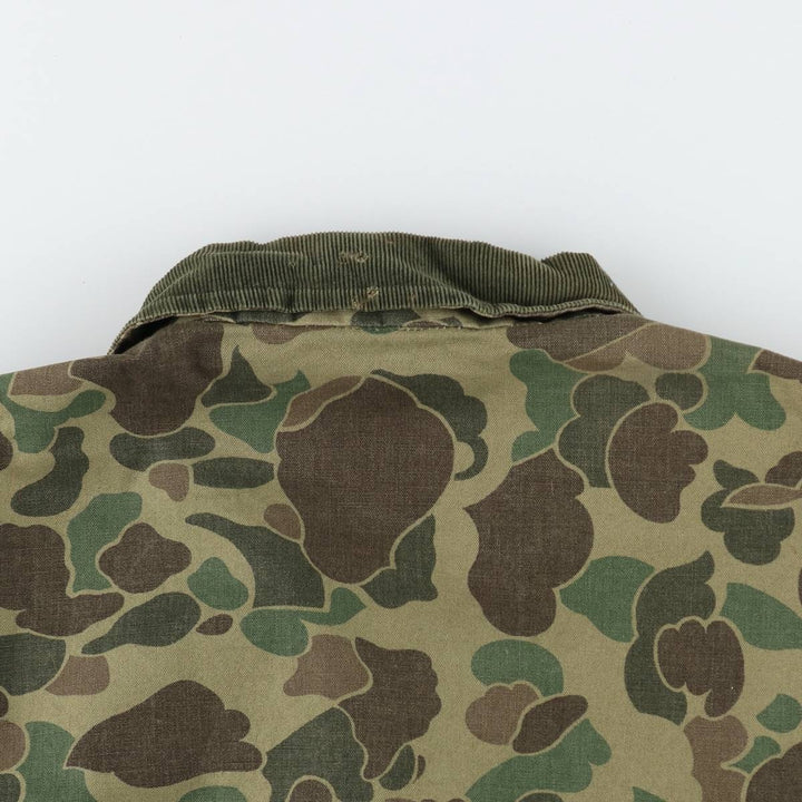 1960s-1970'S Sears FIELDTESTED Camouflage Pattern Duck Hunter Camo Shooting Jacket, Men's Size XL (Equivalent), Vintage unclear Khaki type Vintage Second Hand
