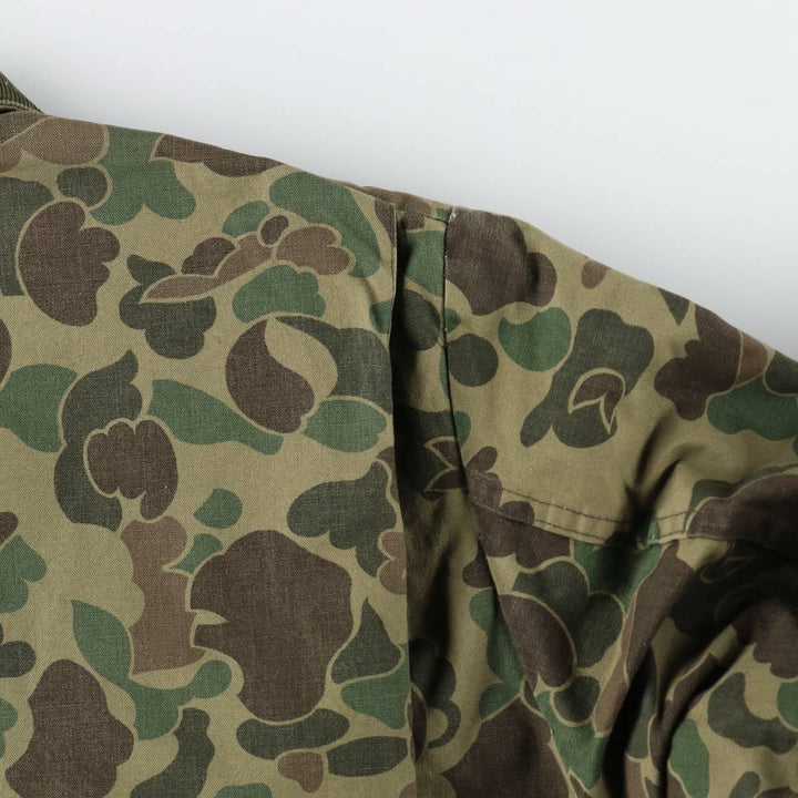 1960s-1970'S Sears FIELDTESTED Camouflage Pattern Duck Hunter Camo Shooting Jacket, Men's Size XL (Equivalent), Vintage unclear Khaki type Vintage Second Hand