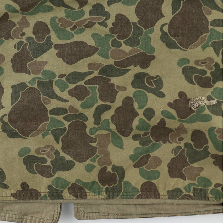 1960s-1970'S Sears FIELDTESTED Camouflage Pattern Duck Hunter Camo Shooting Jacket, Men's Size XL (Equivalent), Vintage unclear Khaki type Vintage Second Hand