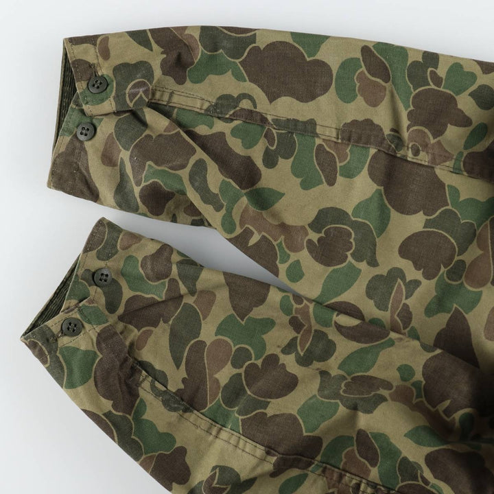 1960s-1970'S Sears FIELDTESTED Camouflage Pattern Duck Hunter Camo Shooting Jacket, Men's Size XL (Equivalent), Vintage unclear Khaki type Vintage Second Hand