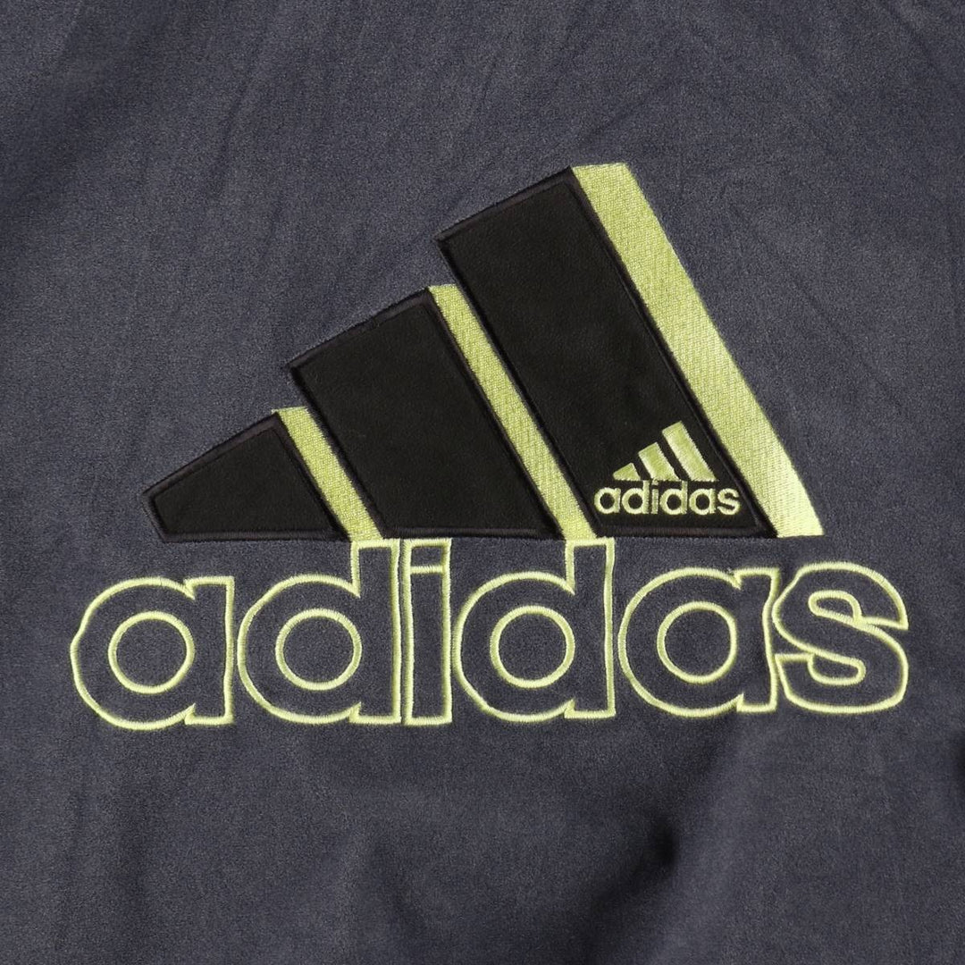 90s-00'S Adidas back logo velour jersey track jacket, men's size M (approx.) polyester gray type Vintage Second Hand
