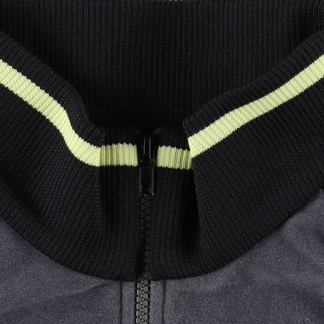 90s-00'S Adidas back logo velour jersey track jacket, men's size M (approx.) polyester gray type Vintage Second Hand