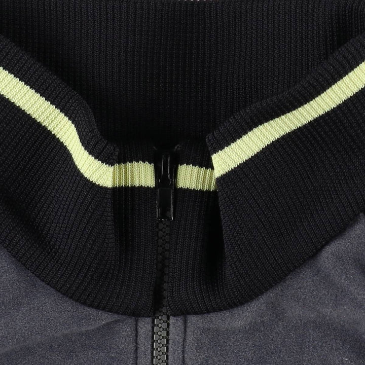 90s-00'S Adidas back logo velour jersey track jacket, men's size M (approx.) polyester gray type Vintage Second Hand