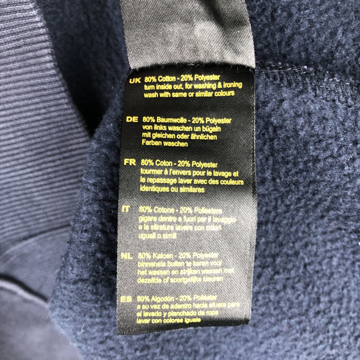 Alpha ALPHA NASA Advertising Sweatshirt Trainer Men's XL (approx.) cotton black type Vintage Second Hand