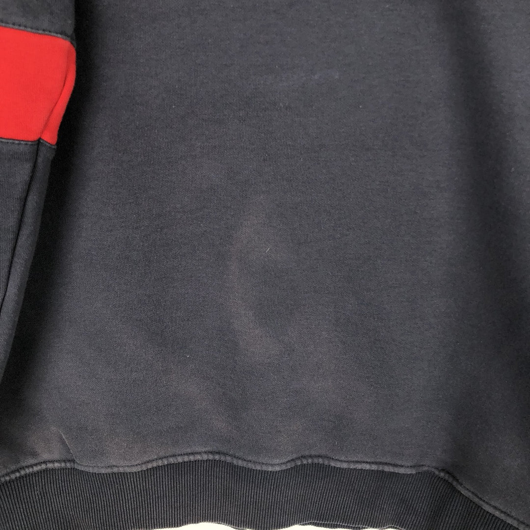 Alpha ALPHA NASA Advertising Sweatshirt Trainer Men's XL (approx.) cotton black type Vintage Second Hand