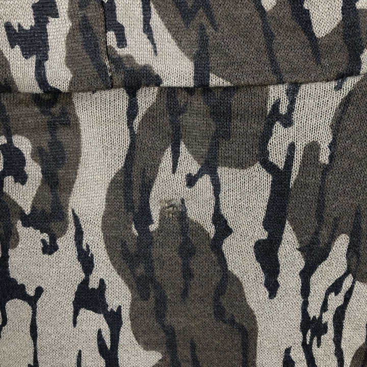 90'S GROSS GALESBURG OUTDOOR WEAR Camouflage Pattern Full-Zip Sweatshirt Hoodie, Made in USA, Men's XL equivalent, Vintage acrylic Khaki type Vintage Second Hand