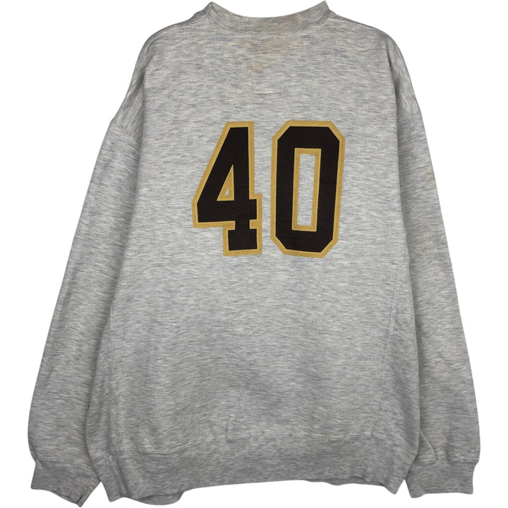 Vintage 90'S Russell PRO COTTON college sweatshirt, size L, men's cotton white type Vintage Second Hand