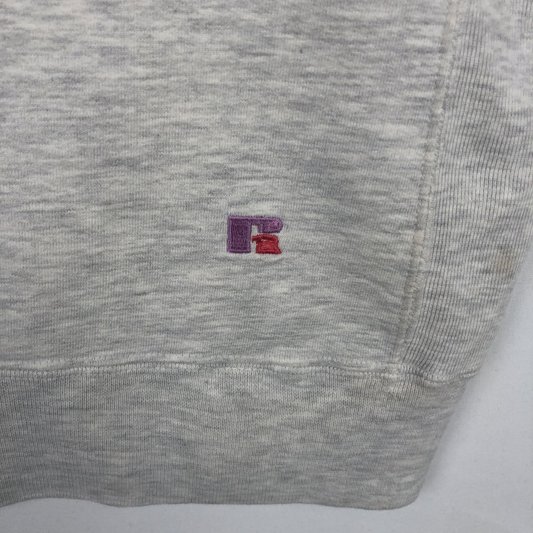 Vintage 90'S Russell PRO COTTON college sweatshirt, size L, men's cotton white type Vintage Second Hand