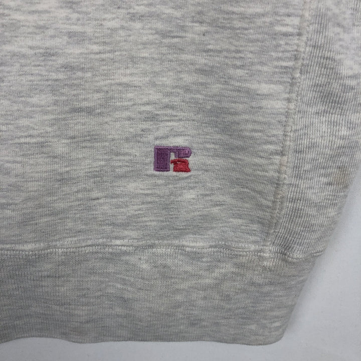 Vintage 90'S Russell PRO COTTON college sweatshirt, size L, men's cotton white type Vintage Second Hand