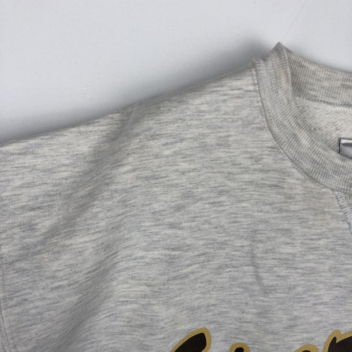 Vintage 90'S Russell PRO COTTON college sweatshirt, size L, men's cotton white type Vintage Second Hand