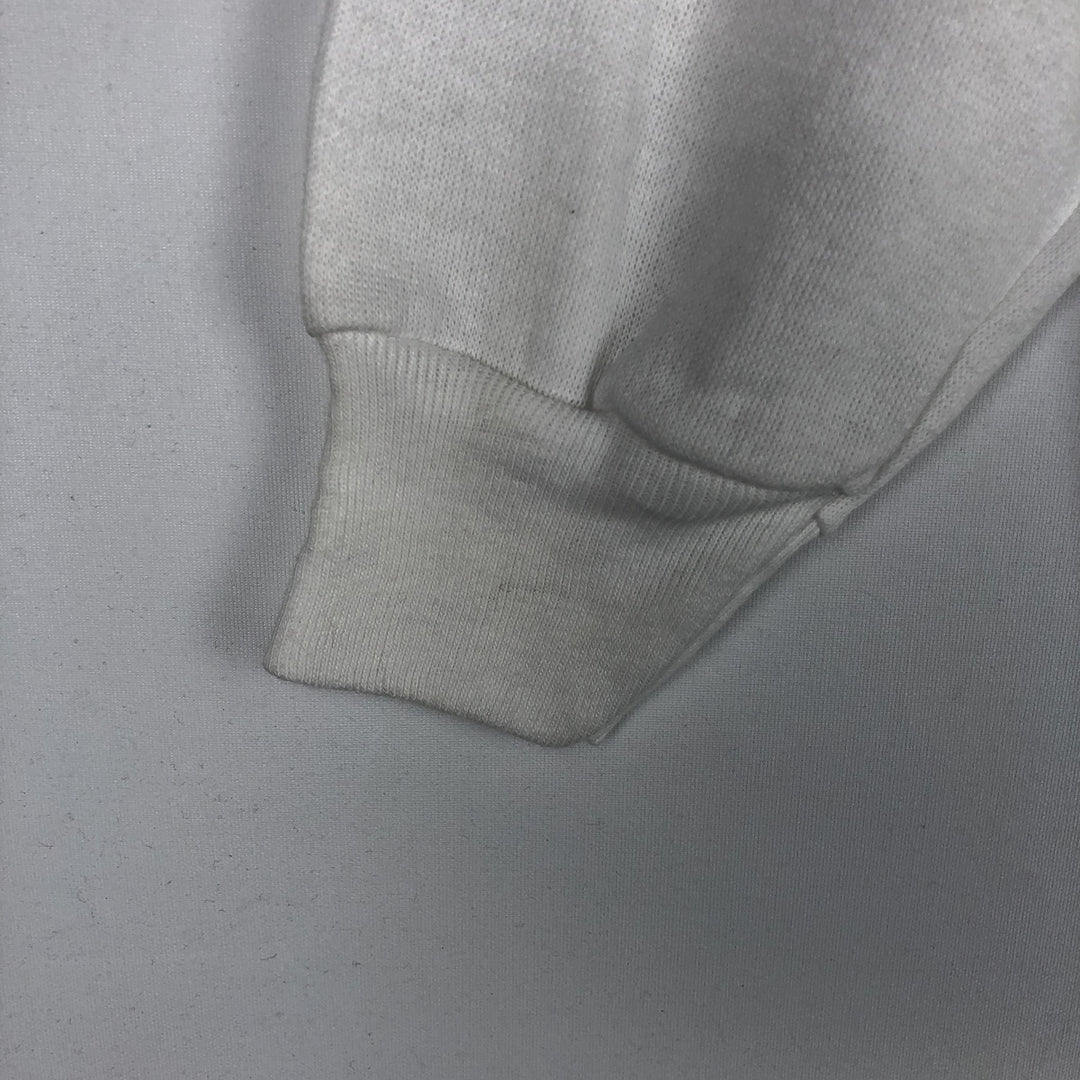80'S Champion Tricolor Tag Triple Print College Sweatshirt Pullover Hoodie, Made in USA, Men's Size L (approx.) polyester white type Vintage Second Hand