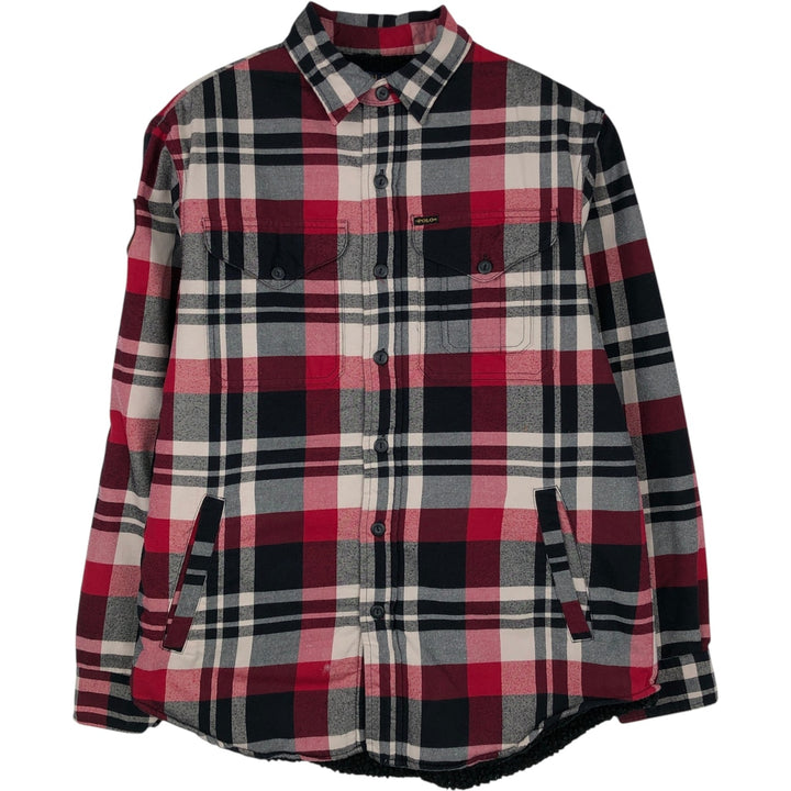 Ralph Lauren POLO RALPH LAUREN Long-Sleeve Cotton Check Shirt, Men's Size S (approx.) cotton red type Vintage Second Hand