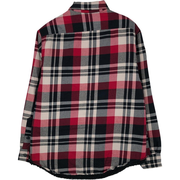 Ralph Lauren POLO RALPH LAUREN Long-Sleeve Cotton Check Shirt, Men's Size S (approx.) cotton red type Vintage Second Hand