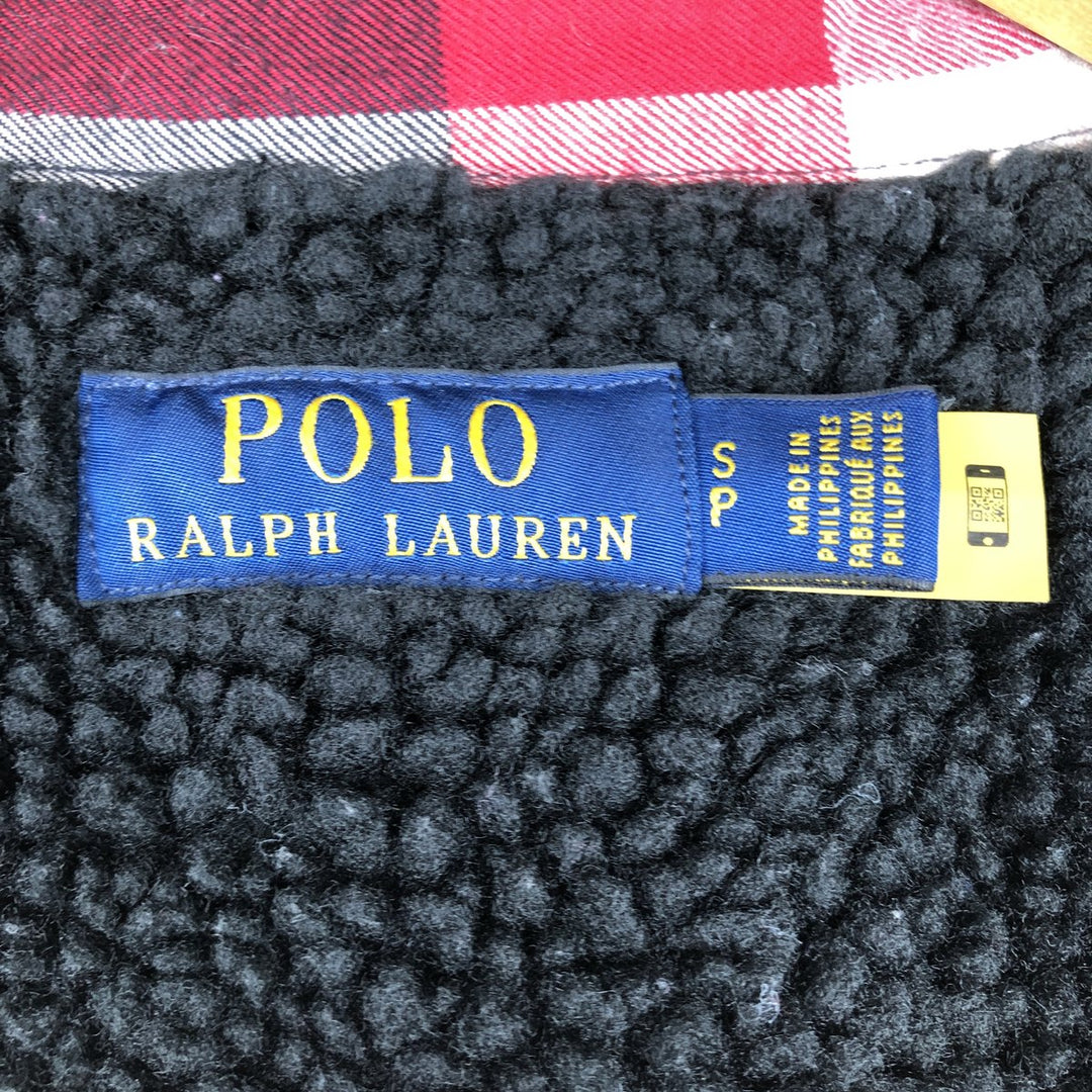 Ralph Lauren POLO RALPH LAUREN Long-Sleeve Cotton Check Shirt, Men's Size S (approx.) cotton red type Vintage Second Hand