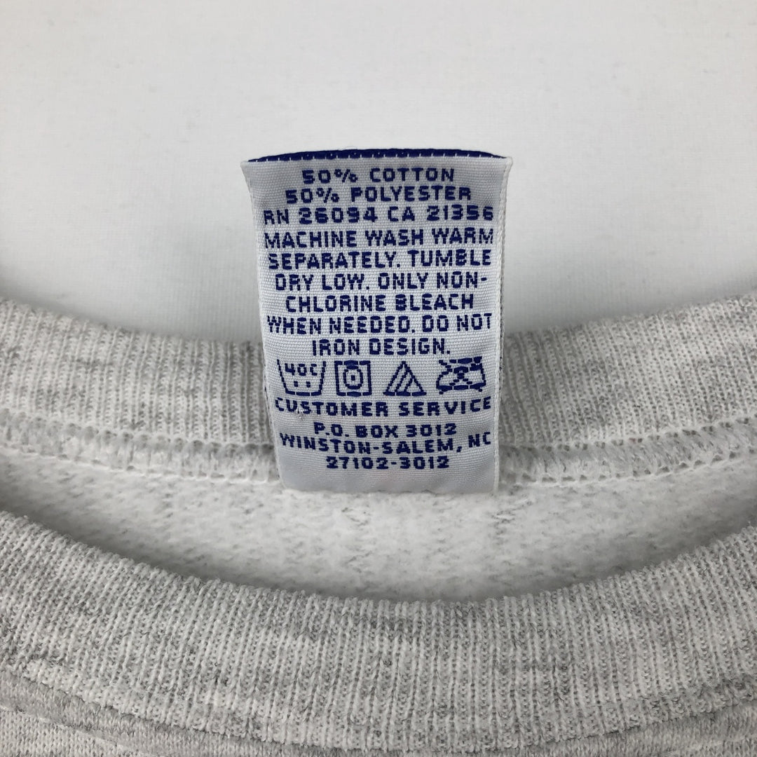 90'S Champion Authentic Athletic Wear College Sweatshirt, Men's Size XL (Equivalent), Vintage cotton gray type Vintage Second Hand