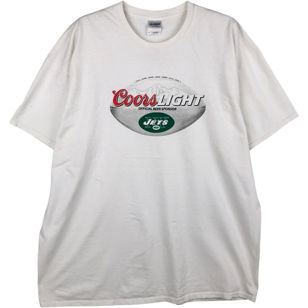 Gildan Advertising T-Shirt, Men's XL (equivalent), Double-Sided Print cotton white type Vintage Second Hand