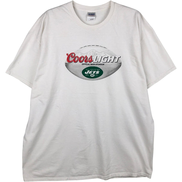 Gildan Advertising T-Shirt, Men's XL (equivalent), Double-Sided Print cotton white type Vintage Second Hand