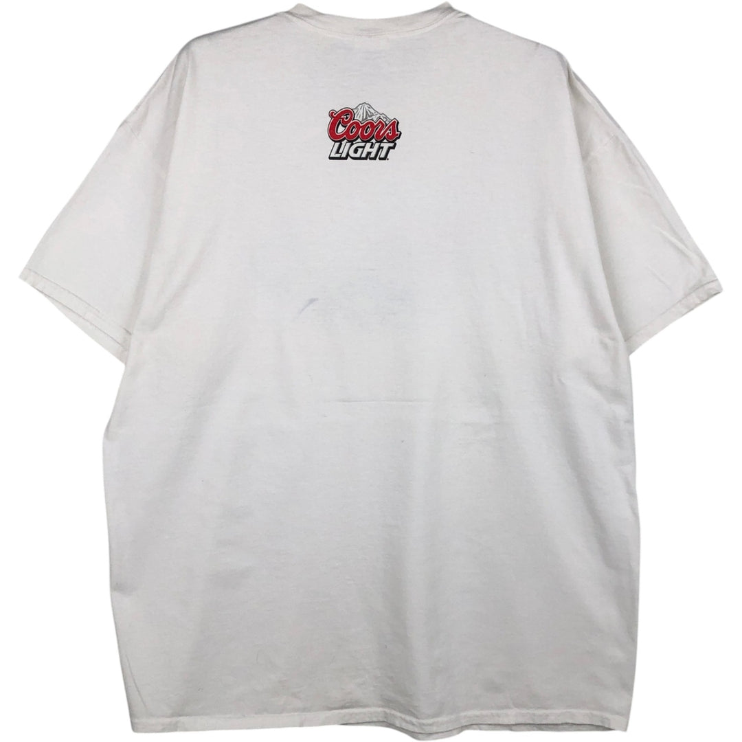 Gildan Advertising T-Shirt, Men's XL (equivalent), Double-Sided Print cotton white type Vintage Second Hand