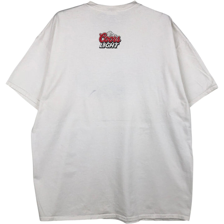 Gildan Advertising T-Shirt, Men's XL (equivalent), Double-Sided Print cotton white type Vintage Second Hand