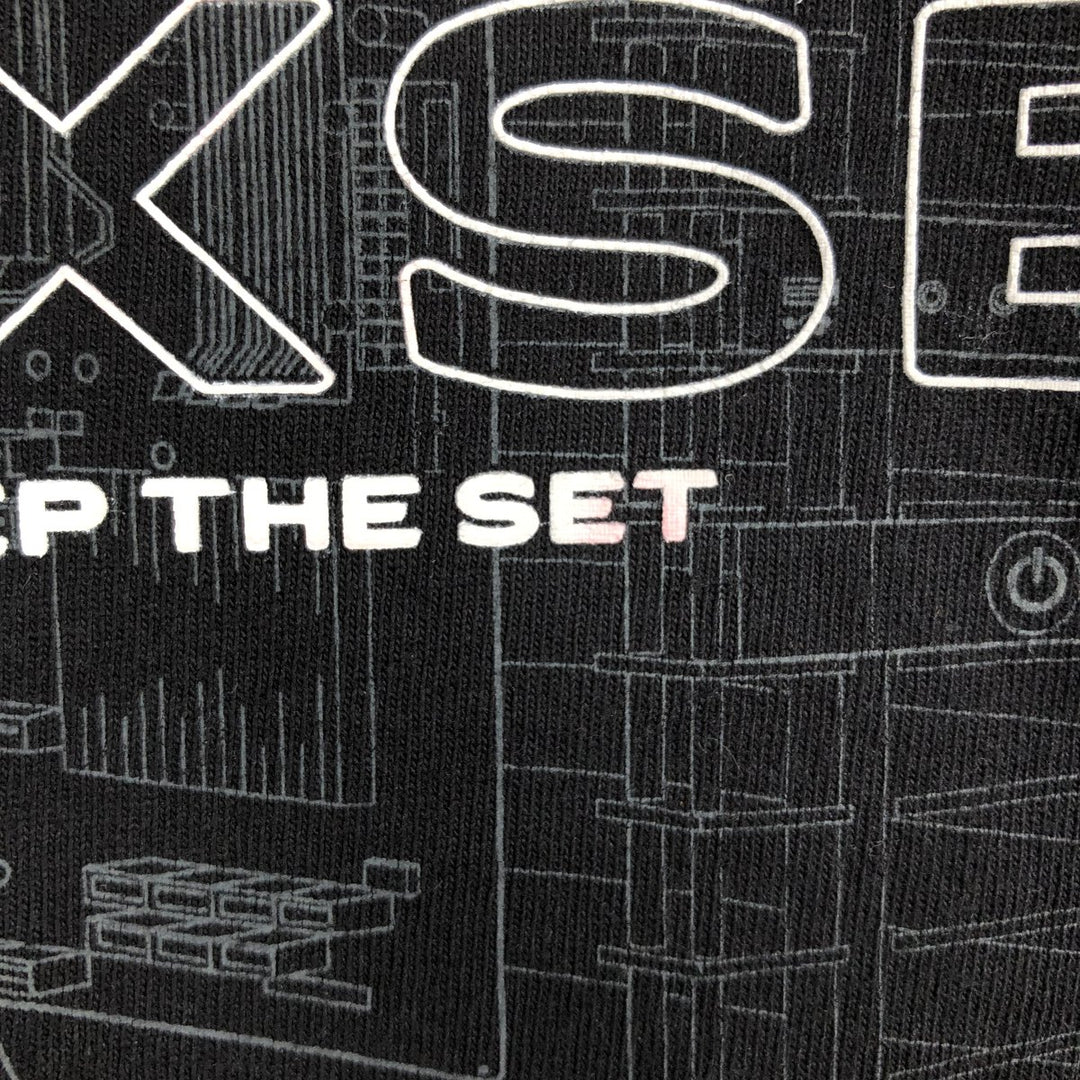 XSET Advertising T-Shirt, Made in USA, Men's Size L (equivalent) unclear white type Vintage Second Hand