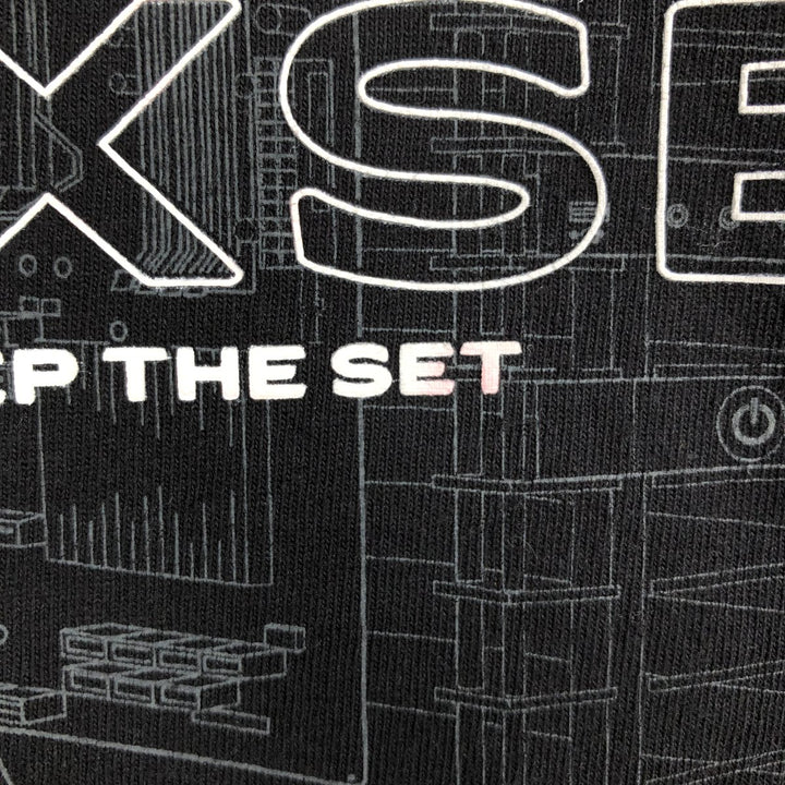 XSET Advertising T-Shirt, Made in USA, Men's Size L (equivalent) unclear white type Vintage Second Hand
