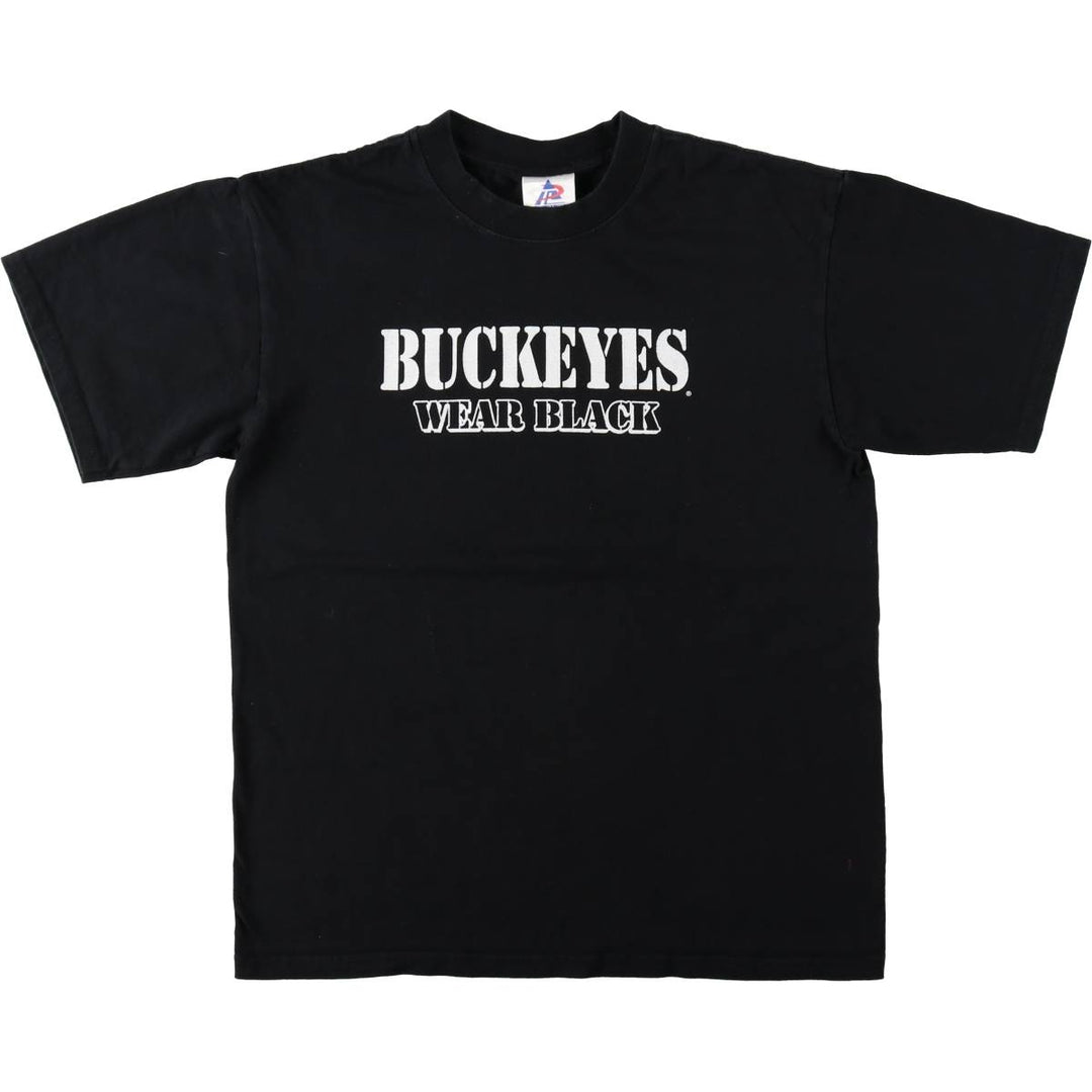 2000'S TRI-LAKE INC. OHIO STATE Ohio State University College T-shirt, Men's Size M (approx.) cotton black type Vintage Second Hand