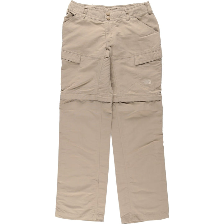 The North Face 2-Way Nylon Pants, Women's Size L (equivalent to W30) Nylon Beige type Vintage Second Hand