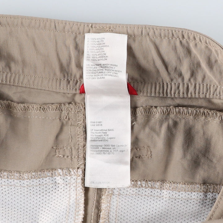 The North Face 2-Way Nylon Pants, Women's Size L (equivalent to W30) Nylon Beige type Vintage Second Hand