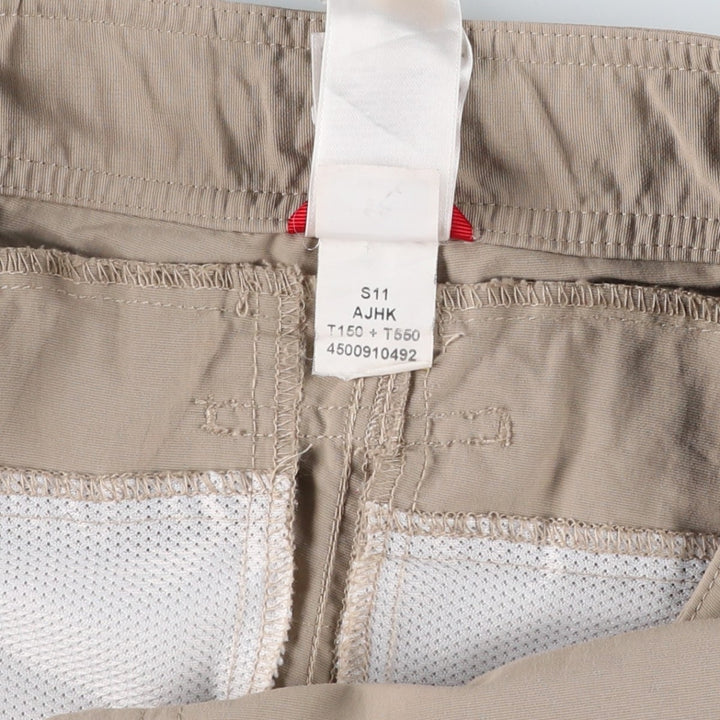 The North Face 2-Way Nylon Pants, Women's Size L (equivalent to W30) Nylon Beige type Vintage Second Hand