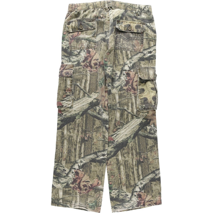 MOSSY OAK BREAK-UP INFINITY Camouflage Pattern Real Tree Camo Cargo Pants Women's XL (equivalent to W33) cotton Khaki type Vintage Second Hand