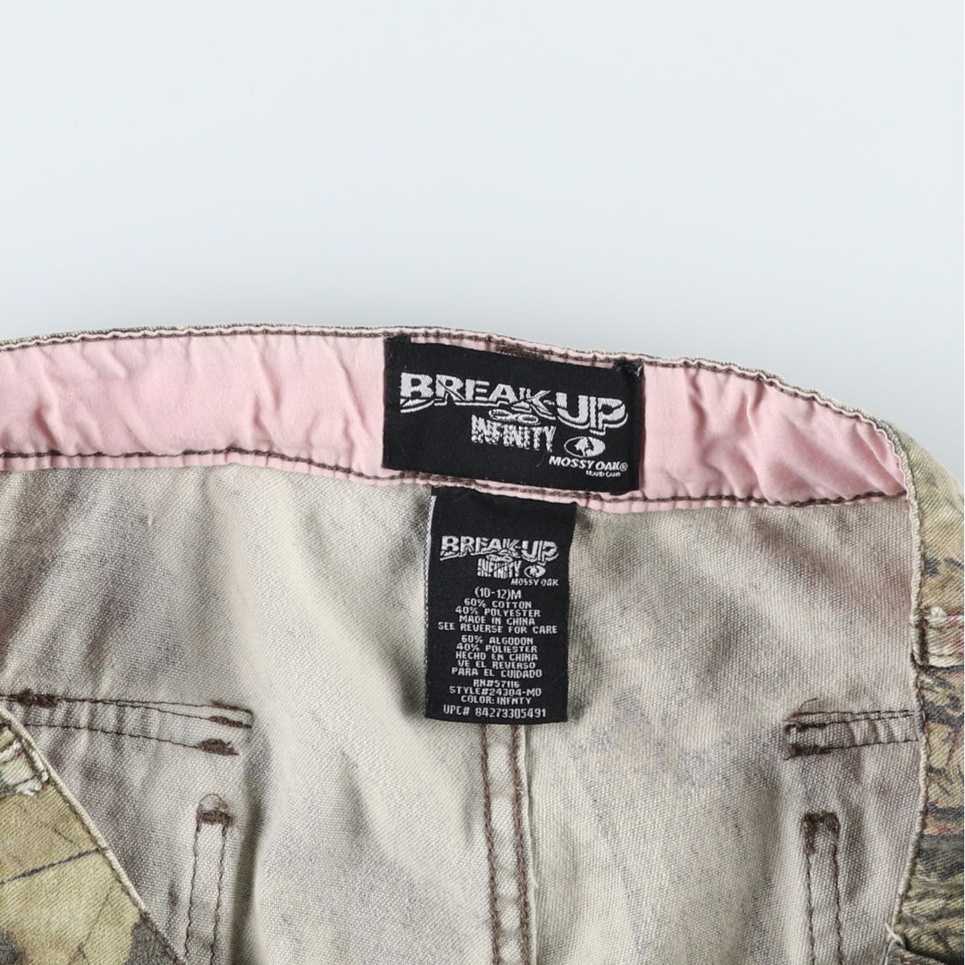 MOSSY OAK BREAK-UP INFINITY Camouflage Pattern Real Tree Camo Cargo Pants Women's XL (equivalent to W33) cotton Khaki type Vintage Second Hand