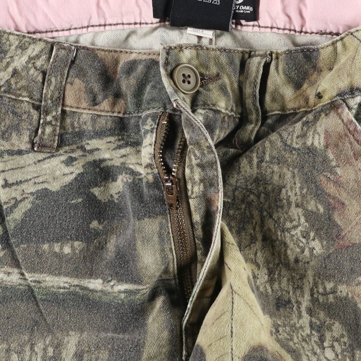 MOSSY OAK BREAK-UP INFINITY Camouflage Pattern Real Tree Camo Cargo Pants Women's XL (equivalent to W33) cotton Khaki type Vintage Second Hand