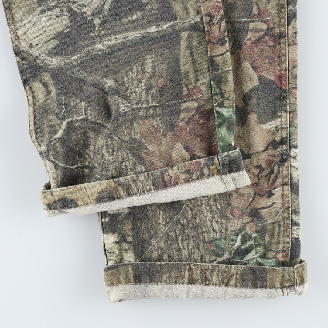 MOSSY OAK BREAK-UP INFINITY Camouflage Pattern Real Tree Camo Cargo Pants Women's XL (equivalent to W33) cotton Khaki type Vintage Second Hand