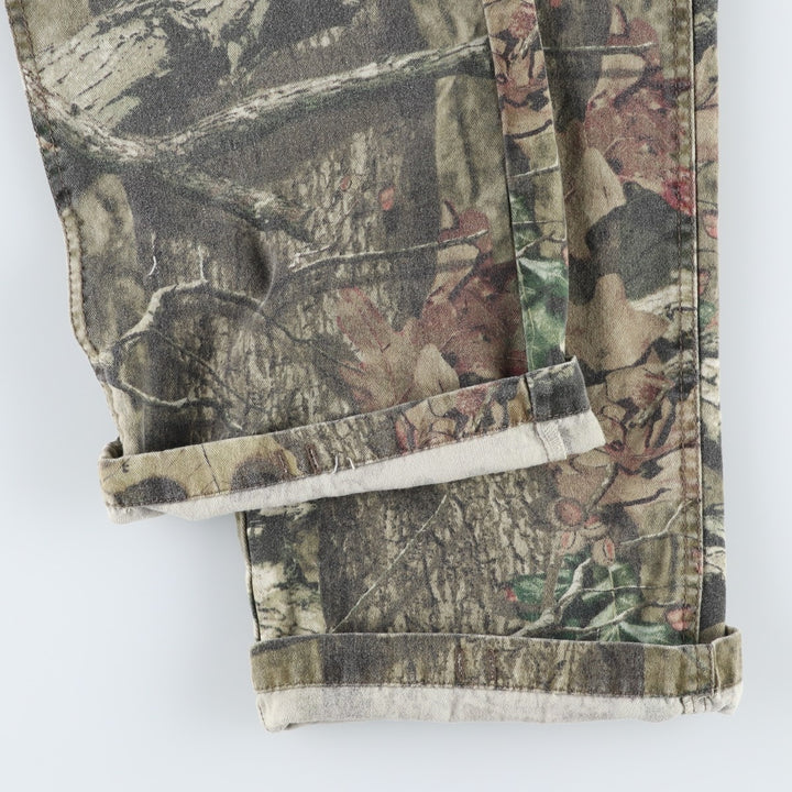 MOSSY OAK BREAK-UP INFINITY Camouflage Pattern Real Tree Camo Cargo Pants Women's XL (equivalent to W33) cotton Khaki type Vintage Second Hand