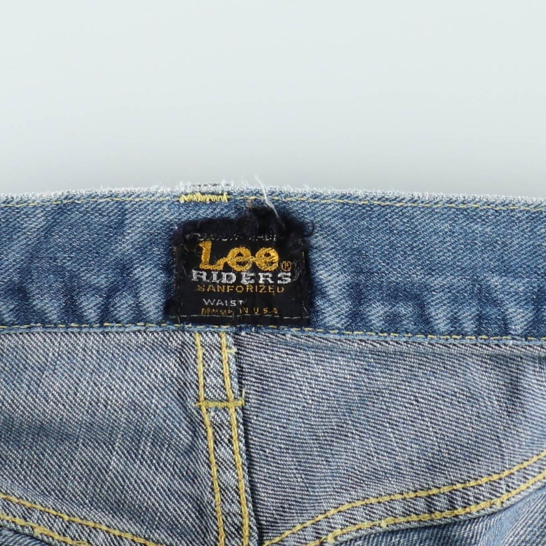 Lee RIDERS Cut-Off Denim Shorts, Made in USA, Women's XXL (equivalent to W36) unclear Blue type light blue Vintage Second Hand