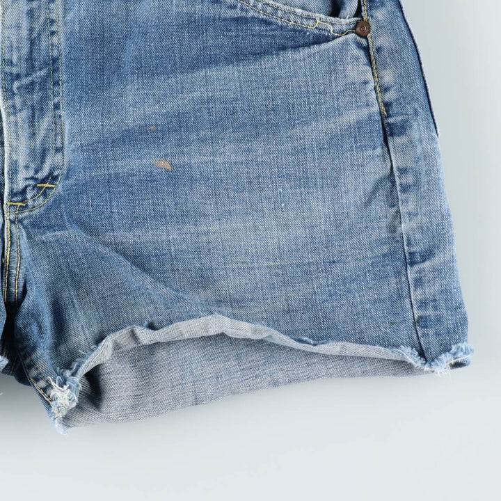 Lee RIDERS Cut-Off Denim Shorts, Made in USA, Women's XXL (equivalent to W36) unclear Blue type light blue Vintage Second Hand