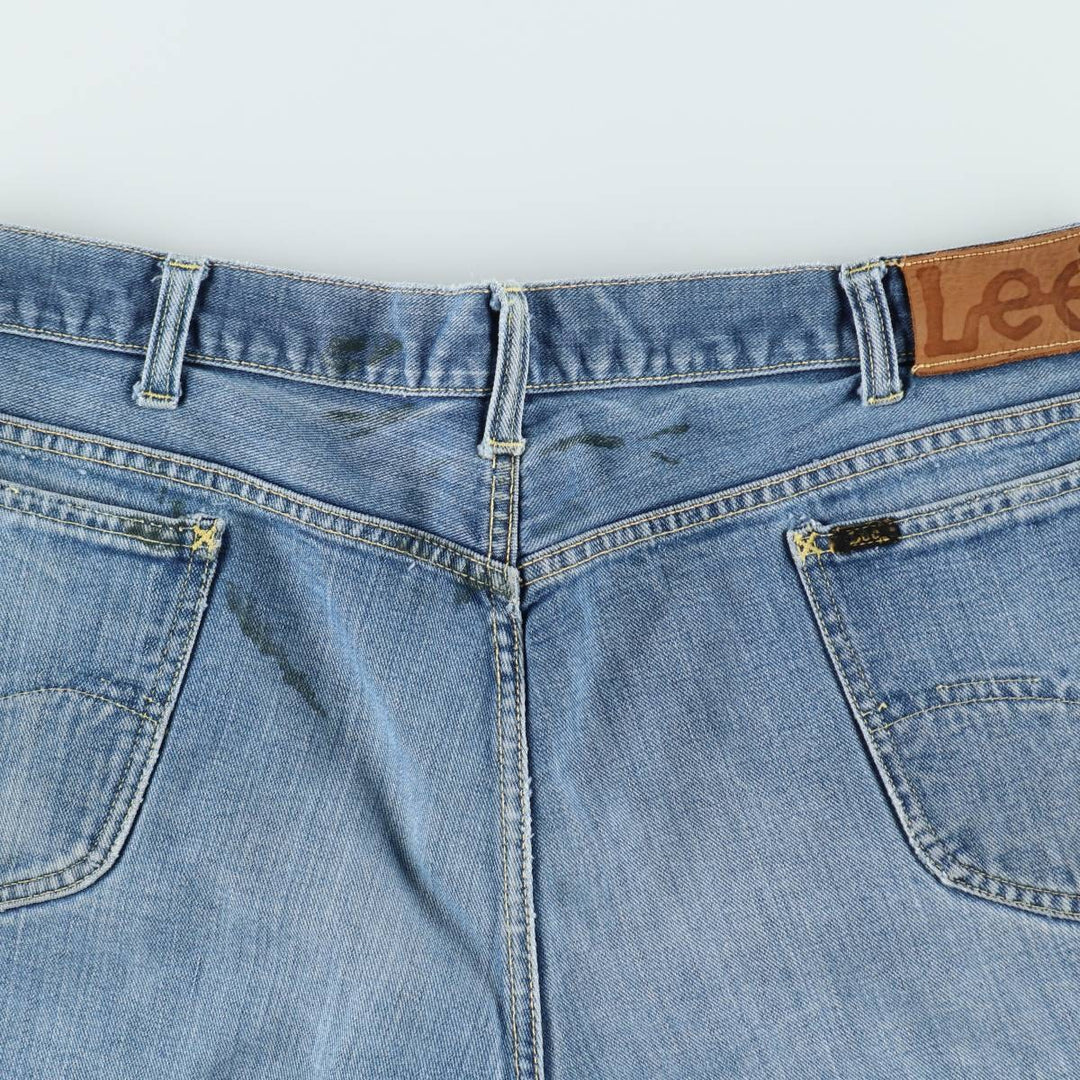 Lee RIDERS Cut-Off Denim Shorts, Made in USA, Women's XXL (equivalent to W36) unclear Blue type light blue Vintage Second Hand