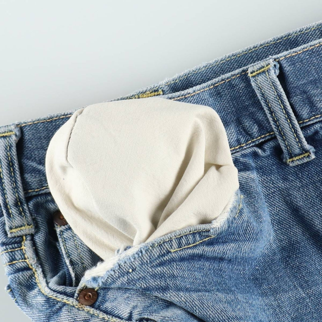 Lee RIDERS Cut-Off Denim Shorts, Made in USA, Women's XXL (equivalent to W36) unclear Blue type light blue Vintage Second Hand