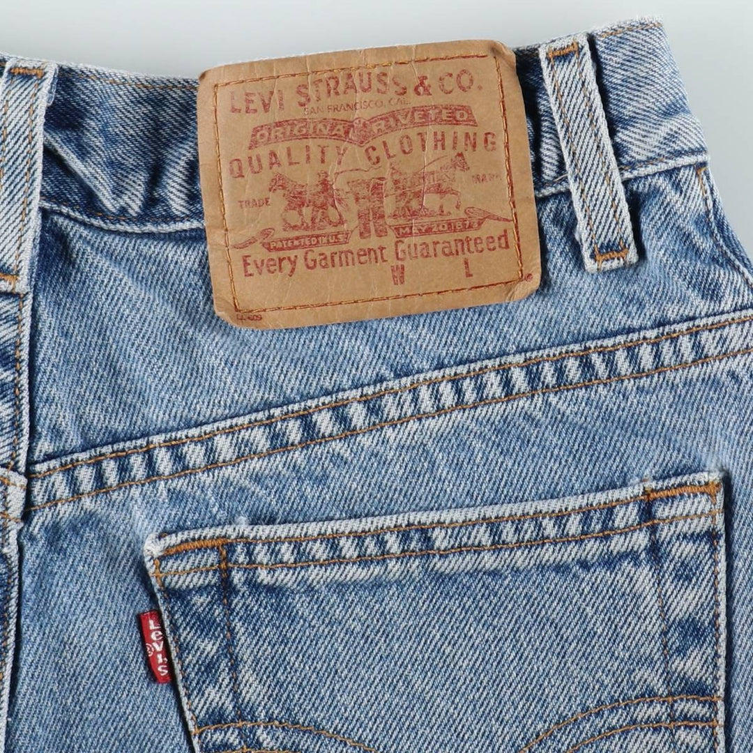 2000'S Levi's denim shorts, women's size M (equivalent to W26). cotton blue type Vintage Second Hand