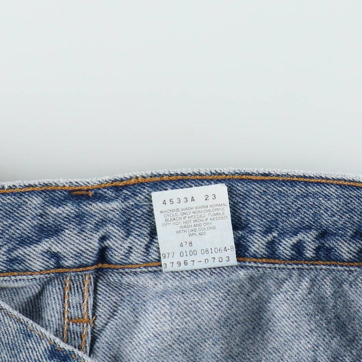 2000'S Levi's denim shorts, women's size M (equivalent to W26). cotton blue type Vintage Second Hand