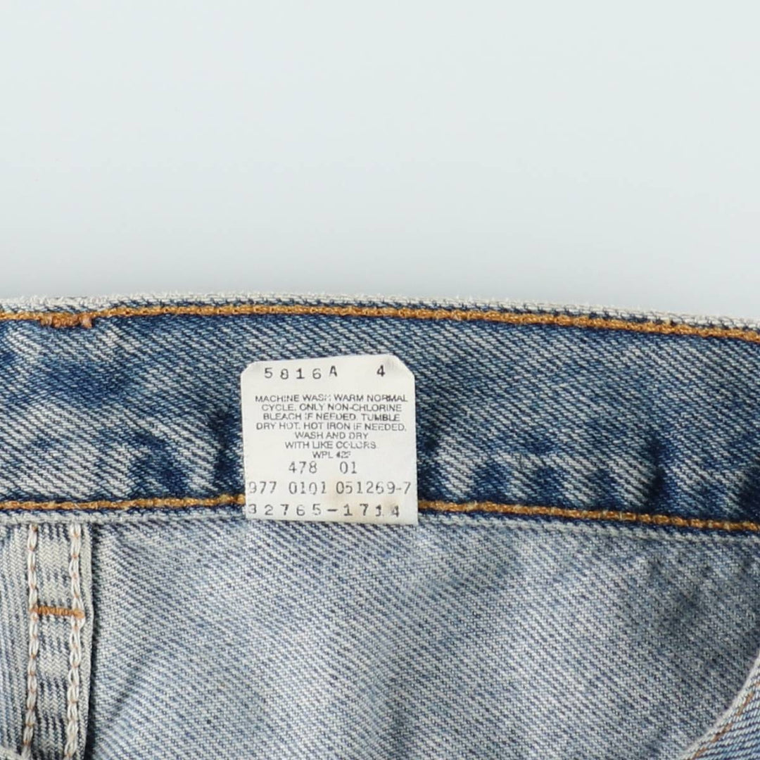 2000'S Levi's 569 Loose Fit Denim Shorts, Women's Size L (W29 equivalent) cotton blue type Vintage Second Hand