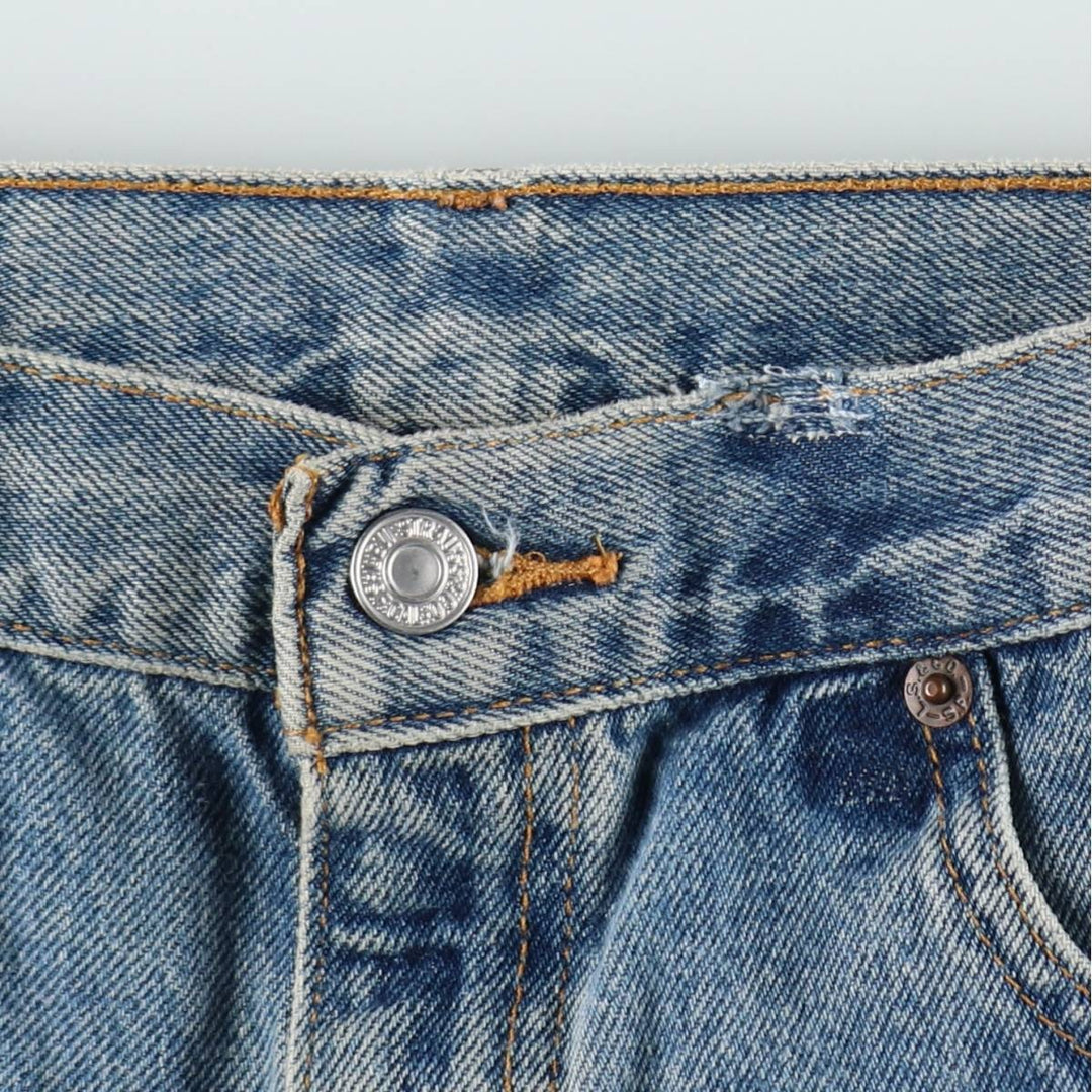 2000'S Levi's 569 Loose Fit Denim Shorts, Women's Size L (W29 equivalent) cotton blue type Vintage Second Hand