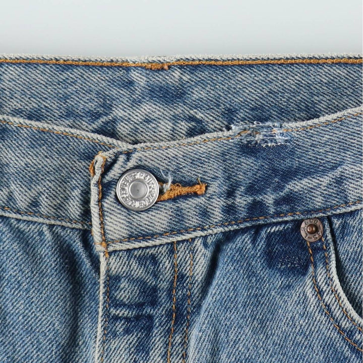 2000'S Levi's 569 Loose Fit Denim Shorts, Women's Size L (W29 equivalent) cotton blue type Vintage Second Hand
