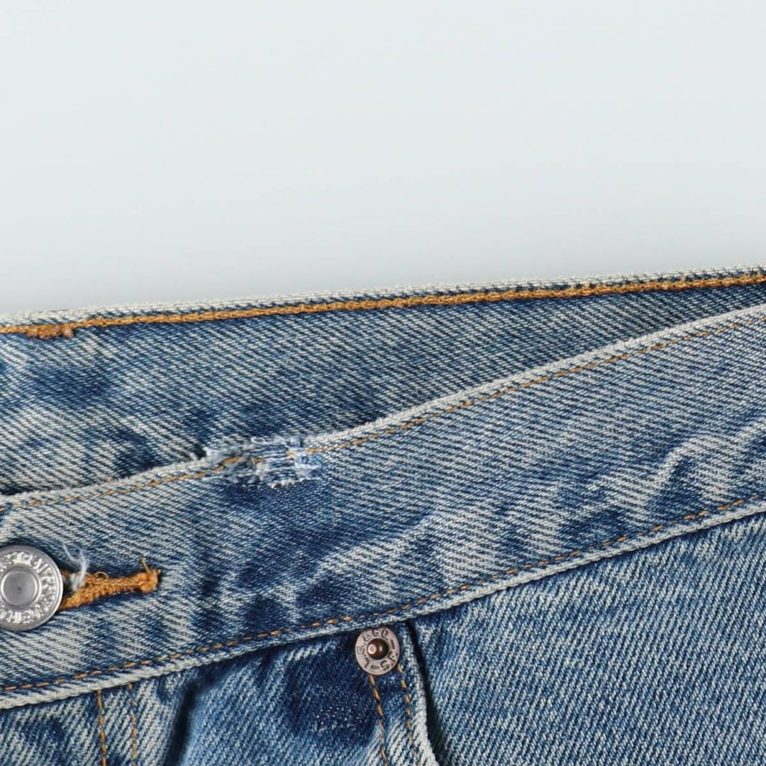 2000'S Levi's 569 Loose Fit Denim Shorts, Women's Size L (W29 equivalent) cotton blue type Vintage Second Hand