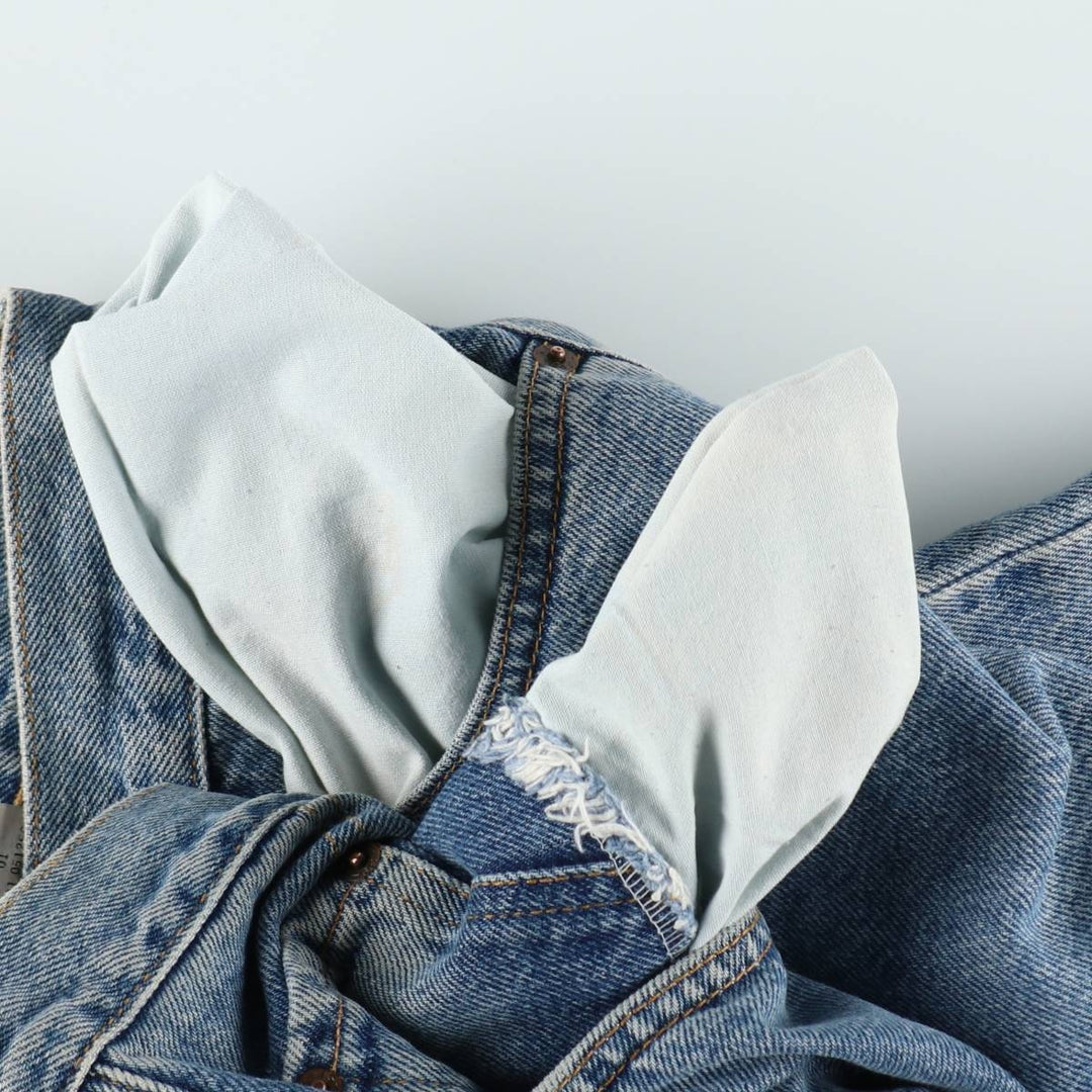 2000'S Levi's 569 Loose Fit Denim Shorts, Women's Size L (W29 equivalent) cotton blue type Vintage Second Hand