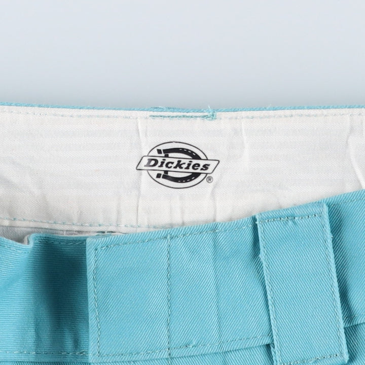 Dickies work pants, women's size L (equivalent to W30). cotton Emerald green Vintage Second Hand