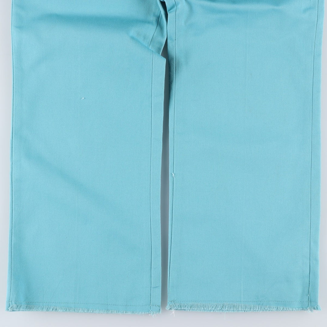 Dickies work pants, women's size L (equivalent to W30). cotton Emerald green Vintage Second Hand
