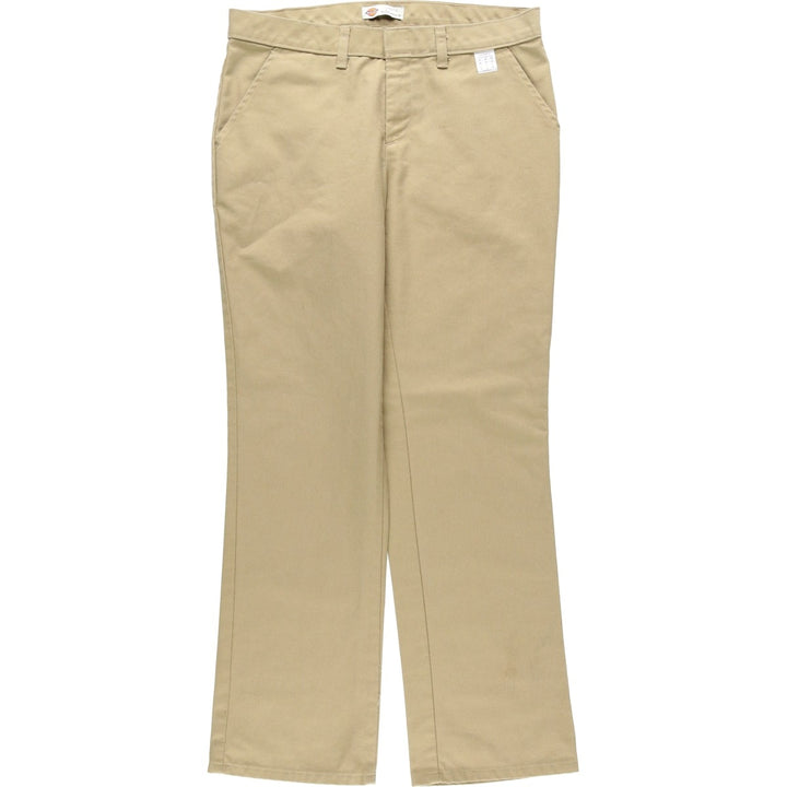 Dickies Crafted for Women Work Pants, Women's Size L (equivalent to W32) polyester Beige type Vintage Second Hand