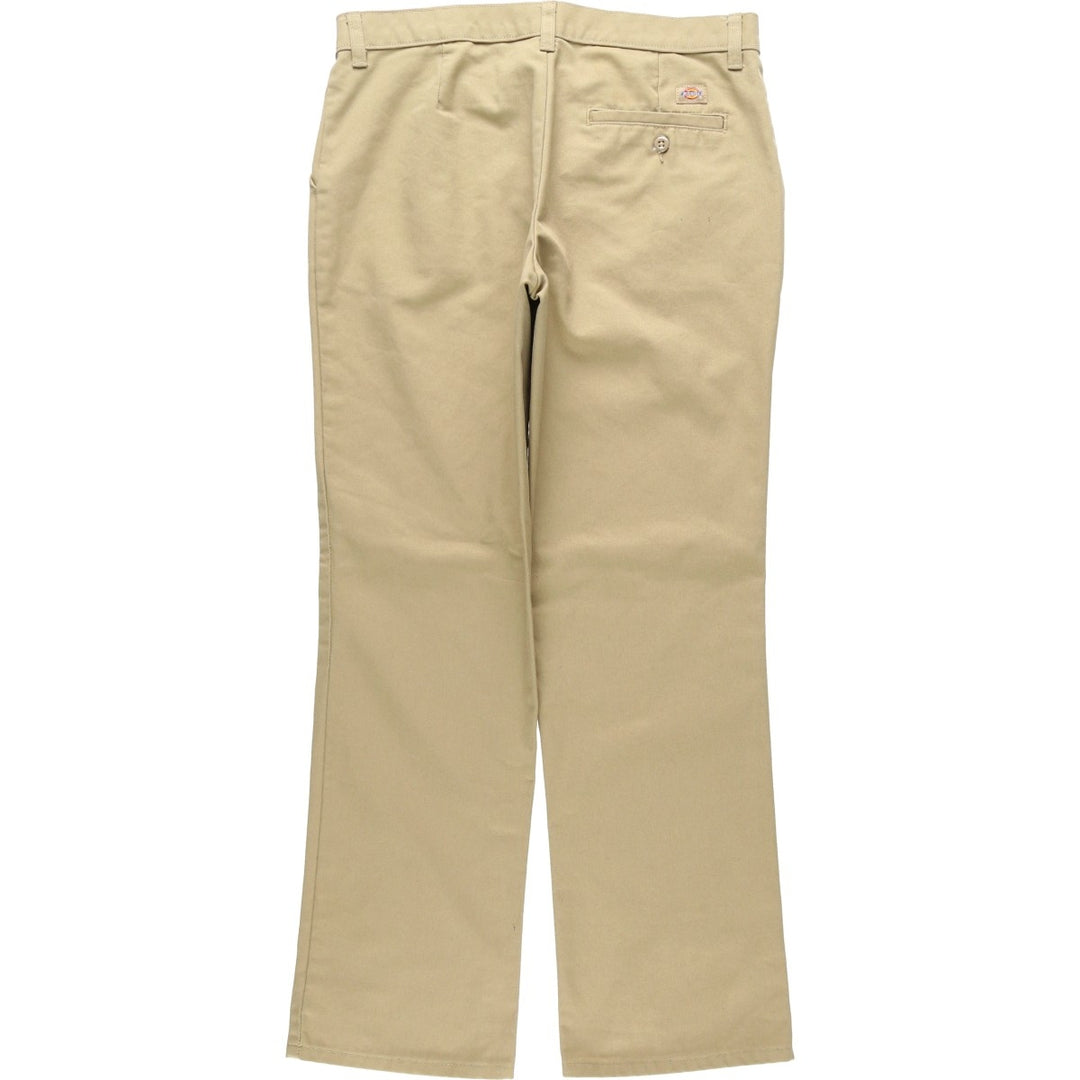Dickies Crafted for Women Work Pants, Women's Size L (equivalent to W32) polyester Beige type Vintage Second Hand