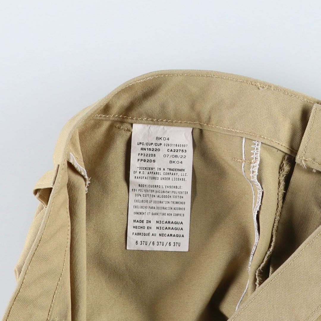 Dickies Crafted for Women Work Pants, Women's Size L (equivalent to W32) polyester Beige type Vintage Second Hand